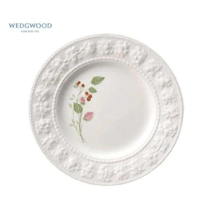 英國名品Wedgwood FESTIVITY RASPBERRY 小野梅餐盤組 - 兩入組