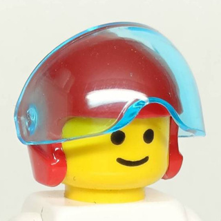 <樂高人偶小舖>正版LEGO 帽子1 飛行帽 紅色 安全帽 鏡片 6257280 6248530 飛行員 配件 面罩