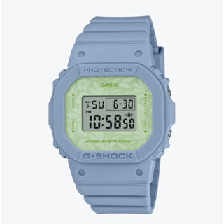 CASIO 卡西歐 G-SHOCK WOMEN 療癒大自然 草本設計錶盤電子錶-藍綠(GMD-S5600NC-2)