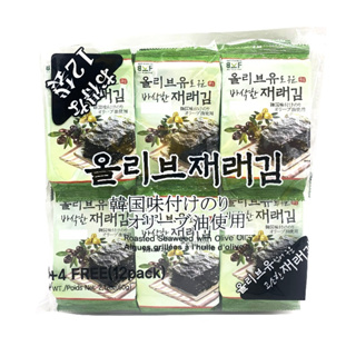 韓國 味付 橄欖油海苔 12小包入 60g 韓國海苔 海苔