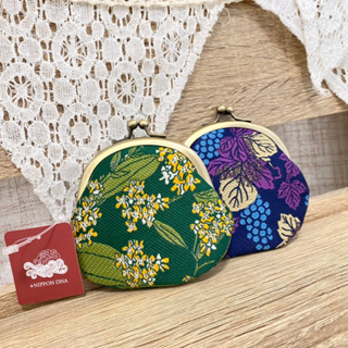 [現貨🇯🇵🔜] 日本製 和風 浪漫花朵 珠扣包 收納 零錢包 日本進口 花水木 油菜花 精緻 和風布