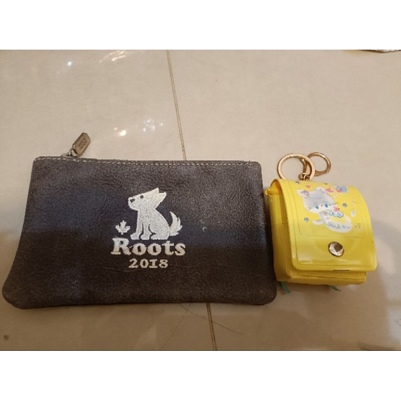 #roots的皮包 和黃色的購物袋（一起賣）