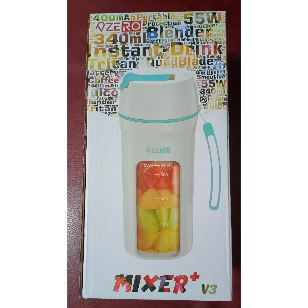【全台最便宜】ZERO 零式 MIXER+ V3 直飲隨行杯果汁機（340ml）