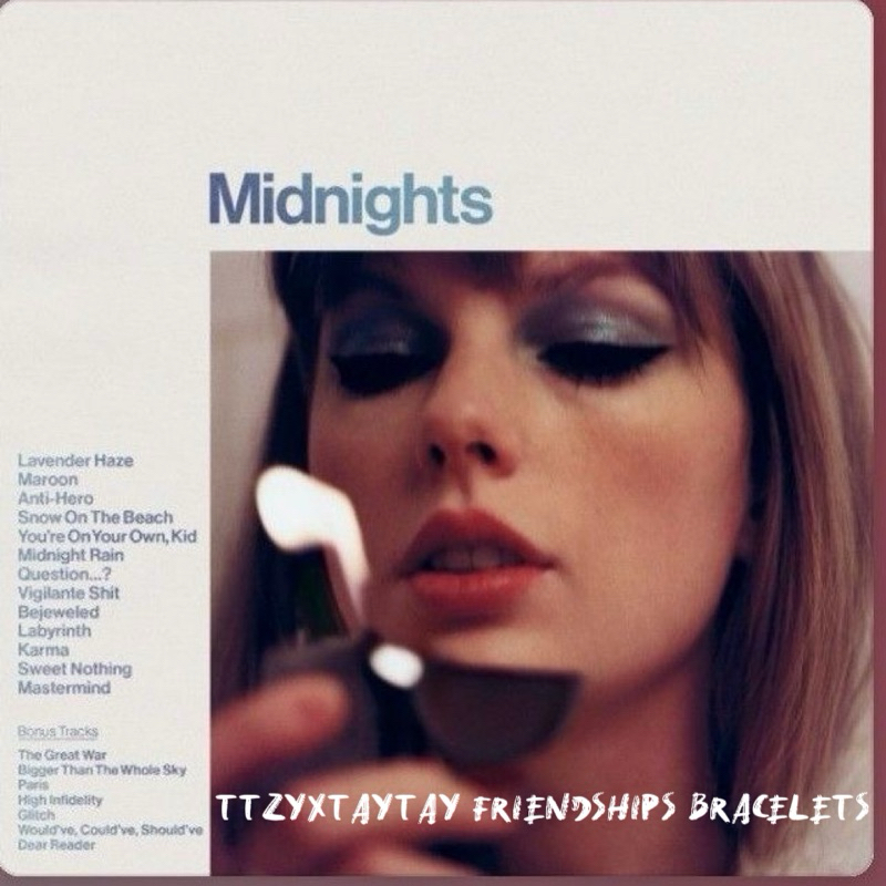 TaylorSwift友誼手環🫶🏻泰勒絲Midnights專輯系列💽
