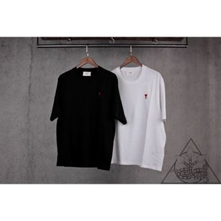 【HYDRA】AMI Paris 23FW de Coeur Tee 厚磅 愛心 短踢 寬版【BFUTS005726】