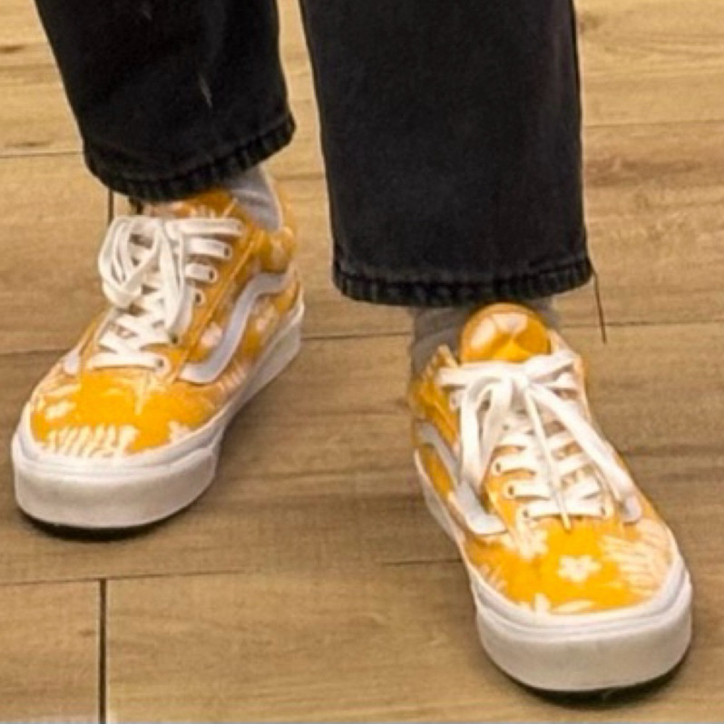 Vans Old Skool 男鞋 28com 28號 花卉 印花 黃 白