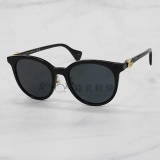 【LOOK路克眼鏡】Gucci 太陽眼鏡 黑 圓框 雙G GG1073SK 001