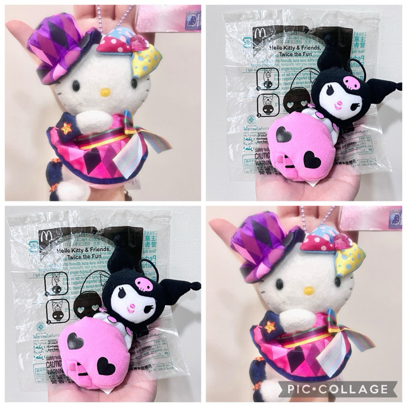 日本三麗鷗hello kitty絨毛吊飾 娃娃 絨毛玩偶 麥當勞 酷洛米 庫洛米玩具
