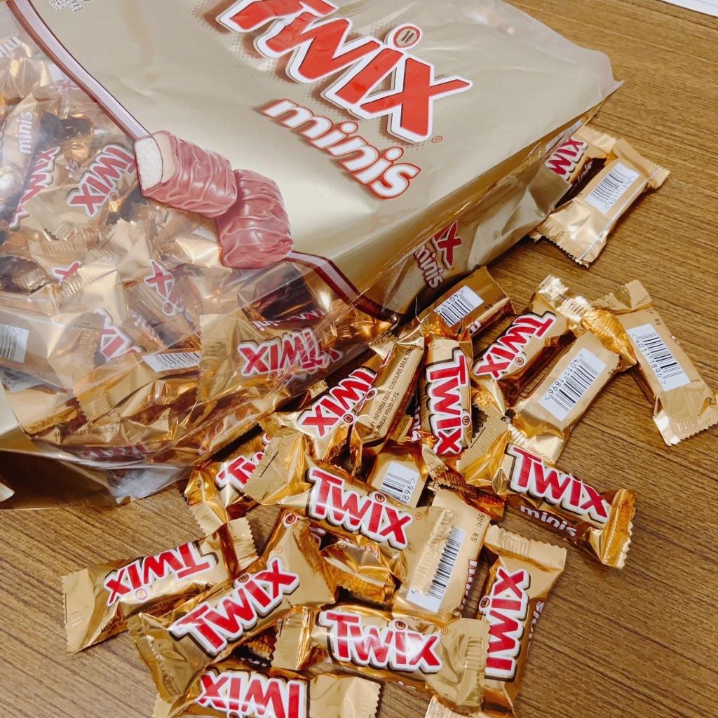 【好市多代購⭐】Twix Mini 特趣迷你巧克力(10克) 迷你 焦糖夾心巧克力 杏仁巧克力 脆片 零食