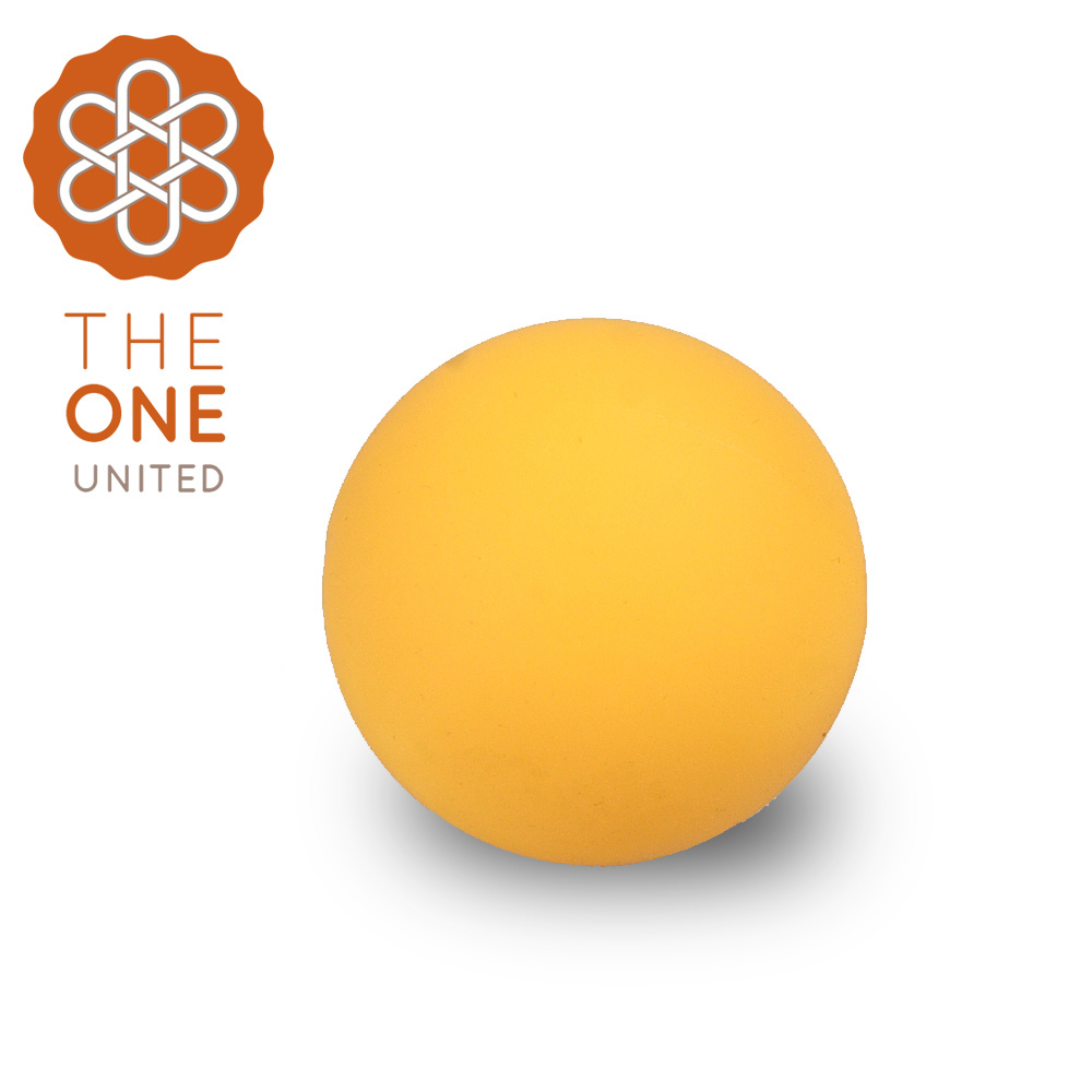 【The One】天然矽膠穴道筋膜球(黃色單顆)｜瑜珈按摩球(台灣24h出貨)
