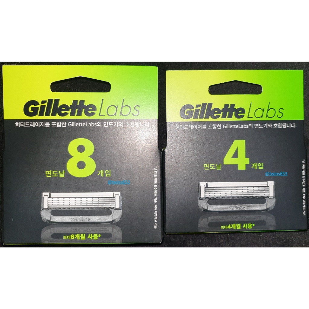 🔥保證正品，P&amp;G台灣原廠公司貨🔥 吉列 Gillette Labs 極光系列 刮鬍刀頭 4入/ 8入