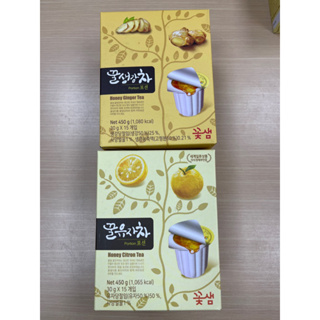 現貨 韓國 花泉 蜂蜜薑母茶 蜂蜜柚子茶球 450g(30公克×15個) 膠囊 伴手禮 熱飲 薑母茶 柚子醬 蜂蜜柚子茶