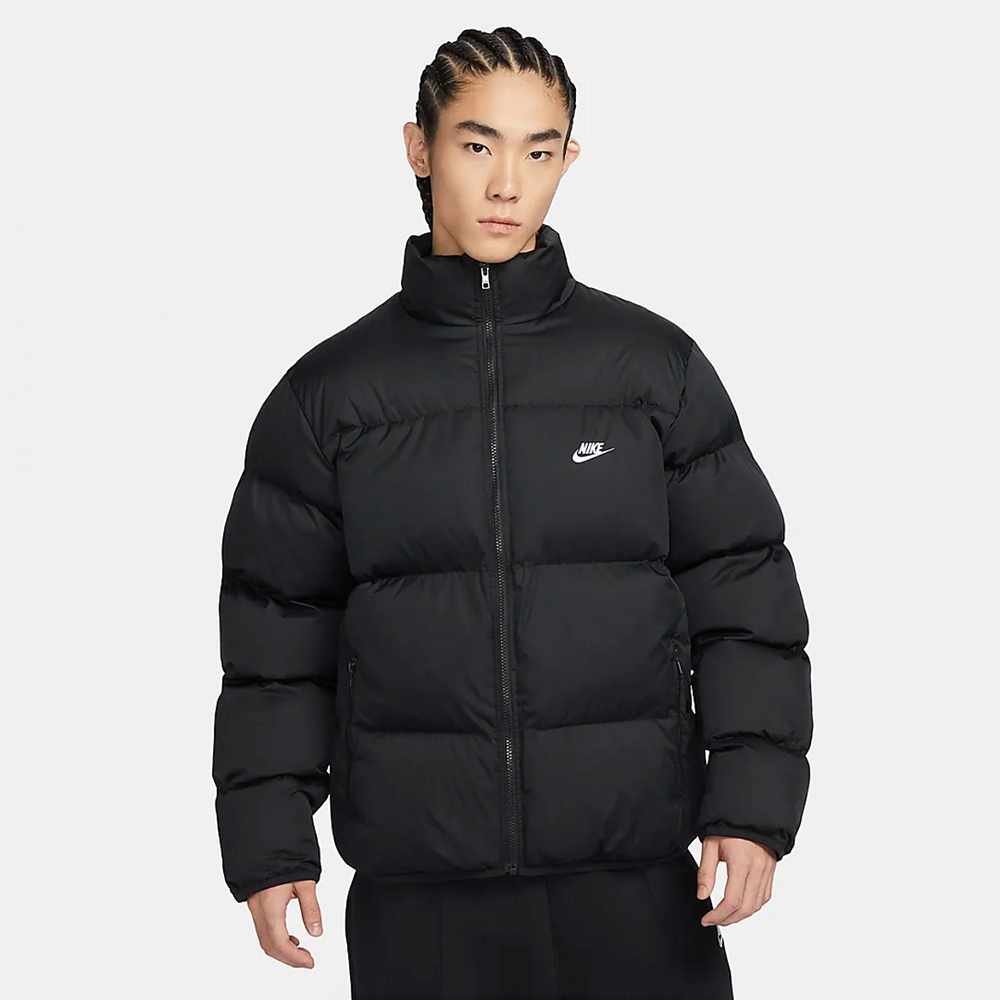 【RTG】NIKE CLUB PUFFER JACKET 外套 黑色 保暖 拉鍊口袋 小勾 男 FB7369-010