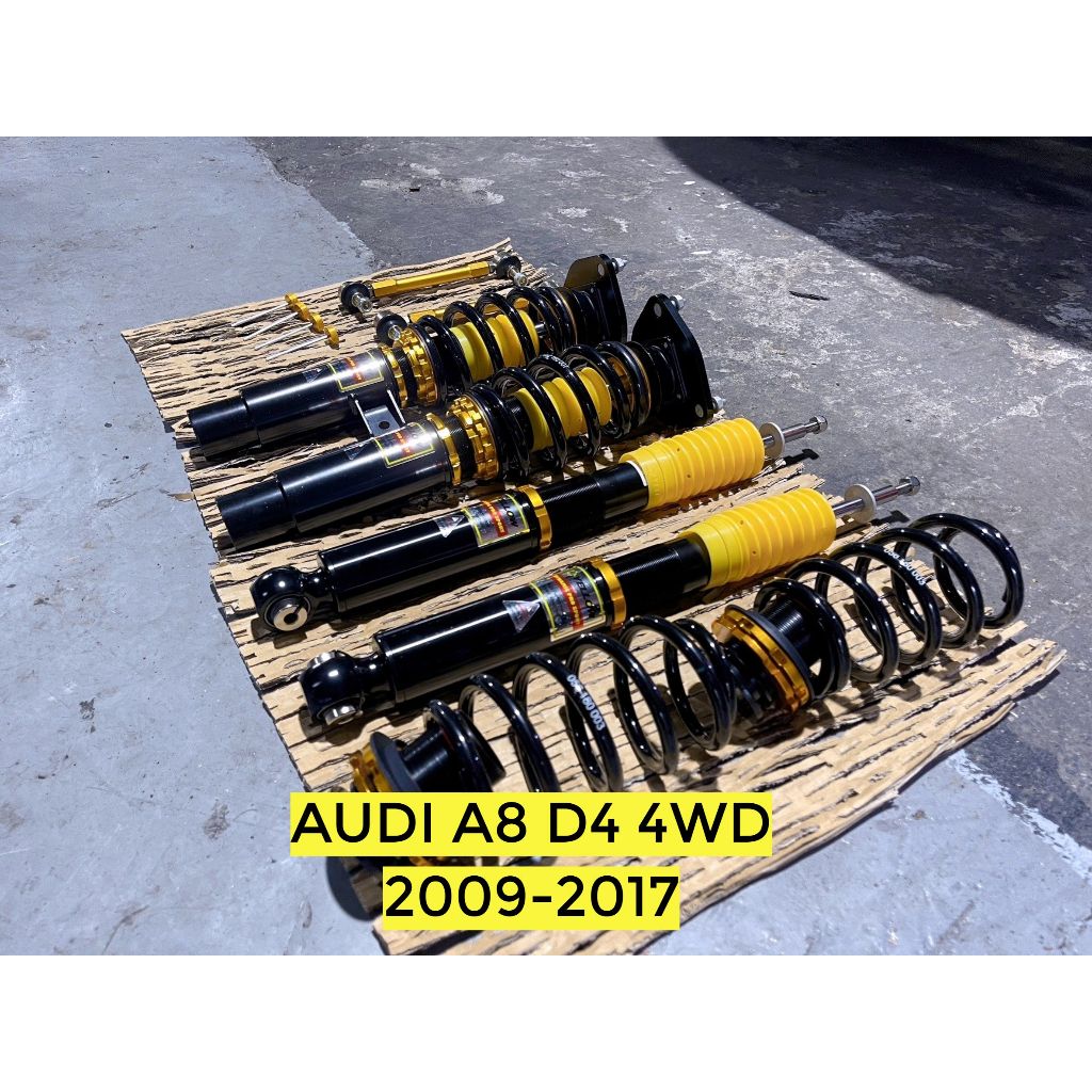 AUDI A8 D4 4WD 2007-2017 YELLOW 33段阻尼可調式避震器 歐系日系車種齊全 需報價