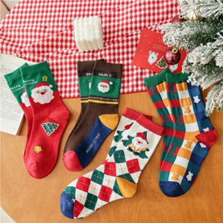 可愛聖誕襪子 聖誕老人鈴鐺女襪子 聖誕禮物