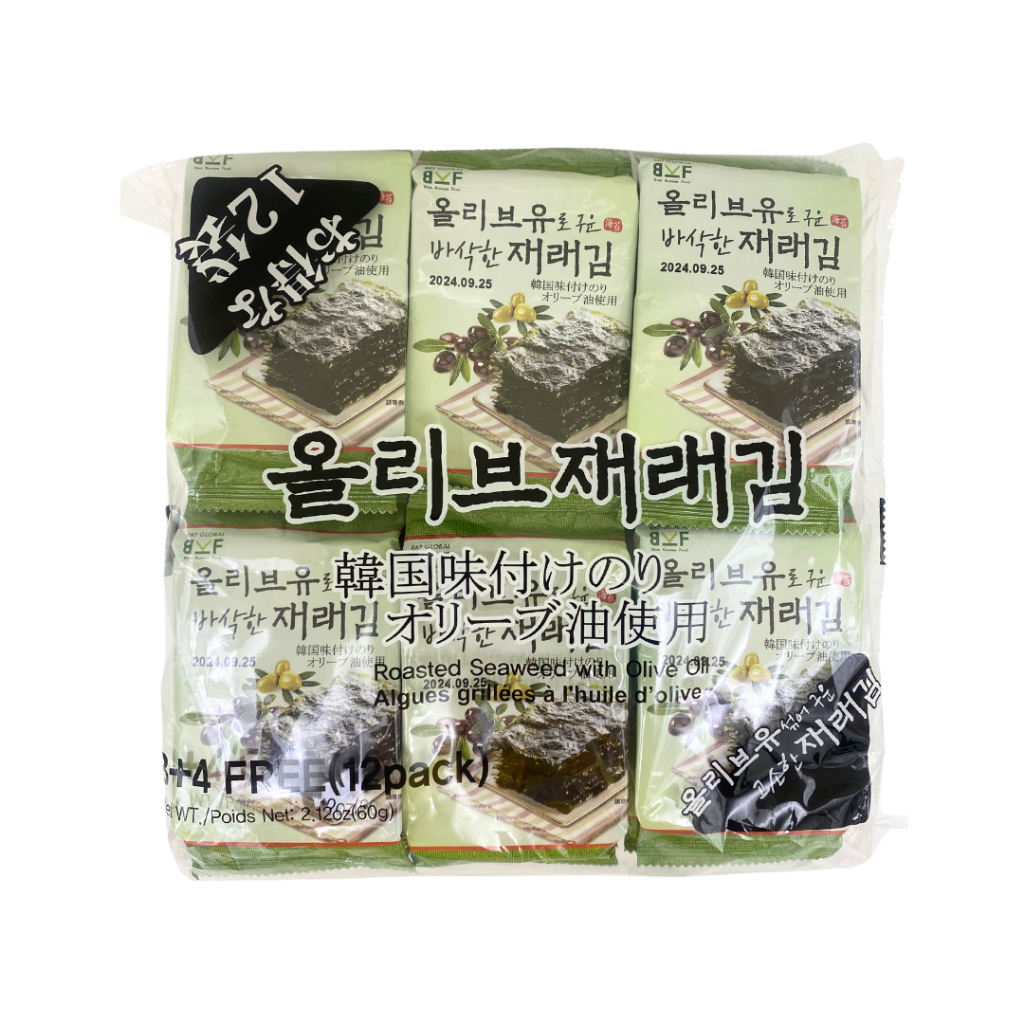 韓國 味付 12入裝 橄欖油 海苔 60g