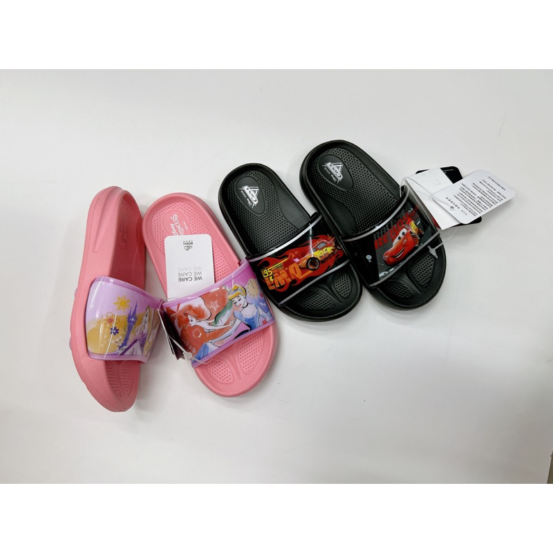 NJ kidshoes-MIT🇹🇼閃電麥坤⚡️迪士尼公主👸防水止滑室內拖室外拖鞋