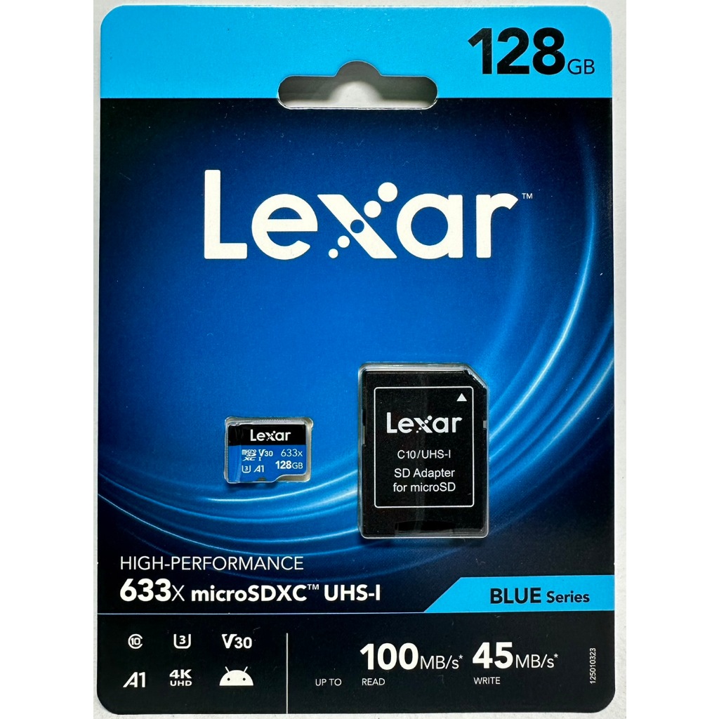 &lt;譜蕾兒電玩&gt;(全新) 雷克沙 microSDXC 記憶卡 128G 256G 附 SD 轉卡 lexar