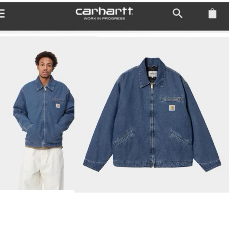 🇺🇸Carhartt wip og Detroit Jacket 23卡哈特 鋪棉外套 水洗 牛仔藍 工裝夾克 正品