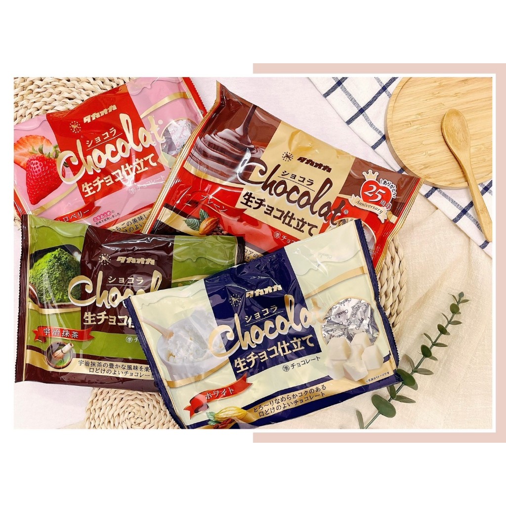 🔥現貨熱賣中🔥日本 Takaoka 高岡 生可可 白可可 焦糖生巧克力 宇治抹茶可可 白巧克力 草莓可可