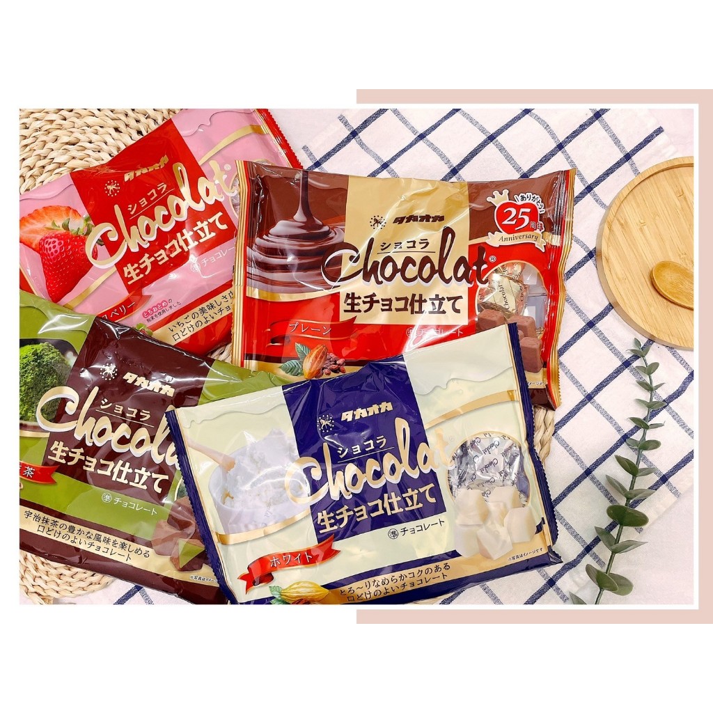🔥現貨供應🔥日本 Takaoka 高岡 生可可 白可可 焦糖生巧克力 宇治抹茶可可 白巧克力 草莓可可