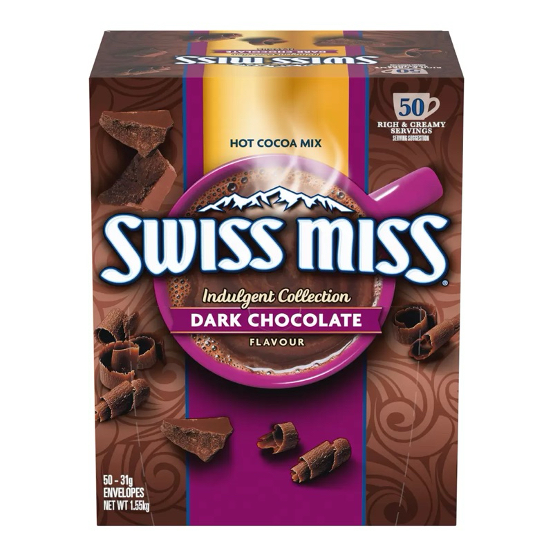 好市多Swiss Miss 即溶可可粉 香醇巧克力 31公克 X 50入（紫色盒裝）贈地瓜條1包