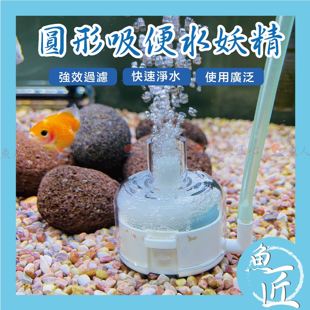 魚匠水族【Qanvee 吸便器水妖精】吸便.培菌.過濾.增氧（水妖精 過濾器 氣動過濾 吸便器 低水位過濾 魚缸過濾