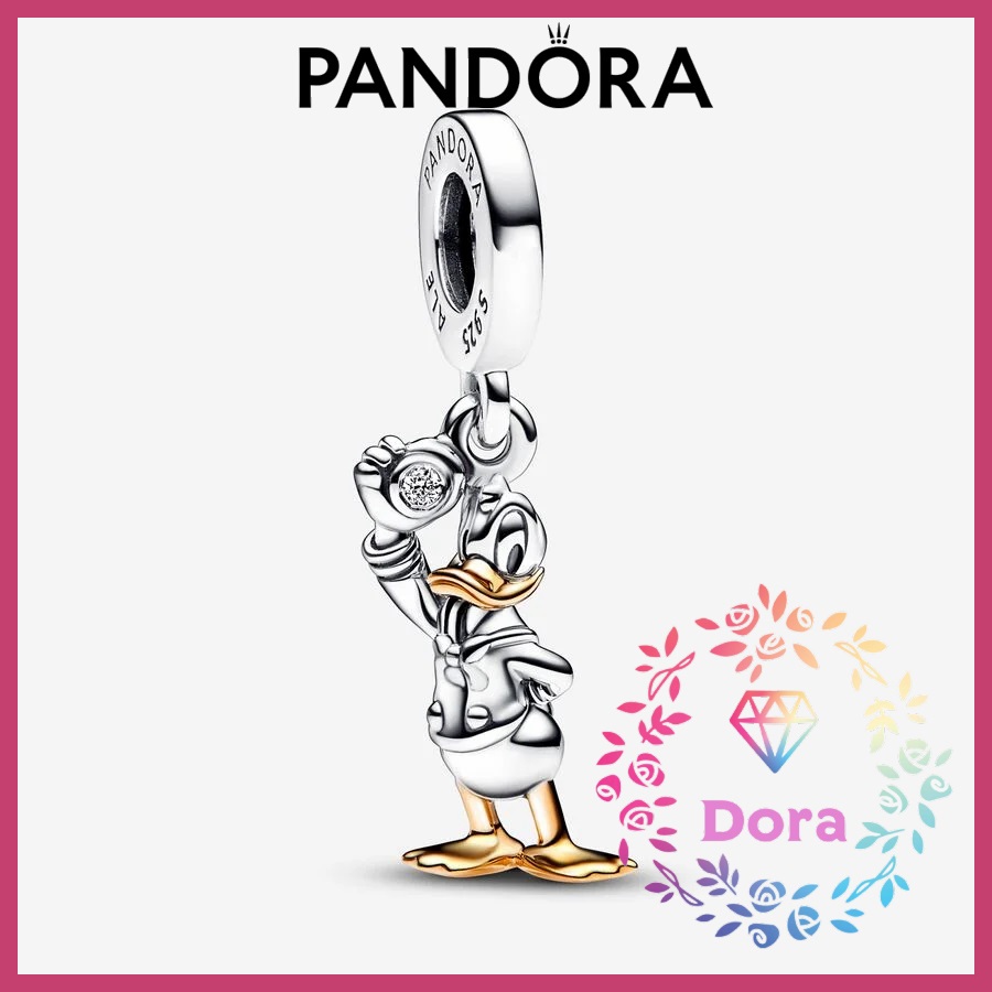 Dora Shop❤ Pandora潘朵拉  迪士尼 100 週年唐老鴨造型實驗室人造鑽石吊飾  792683C01