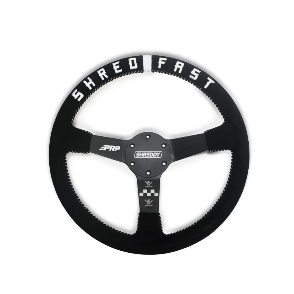 預購 / 美國 PRP SEATS SHREDDY 聯名設計 刺繡 方向盤 改裝 內裝 賽車