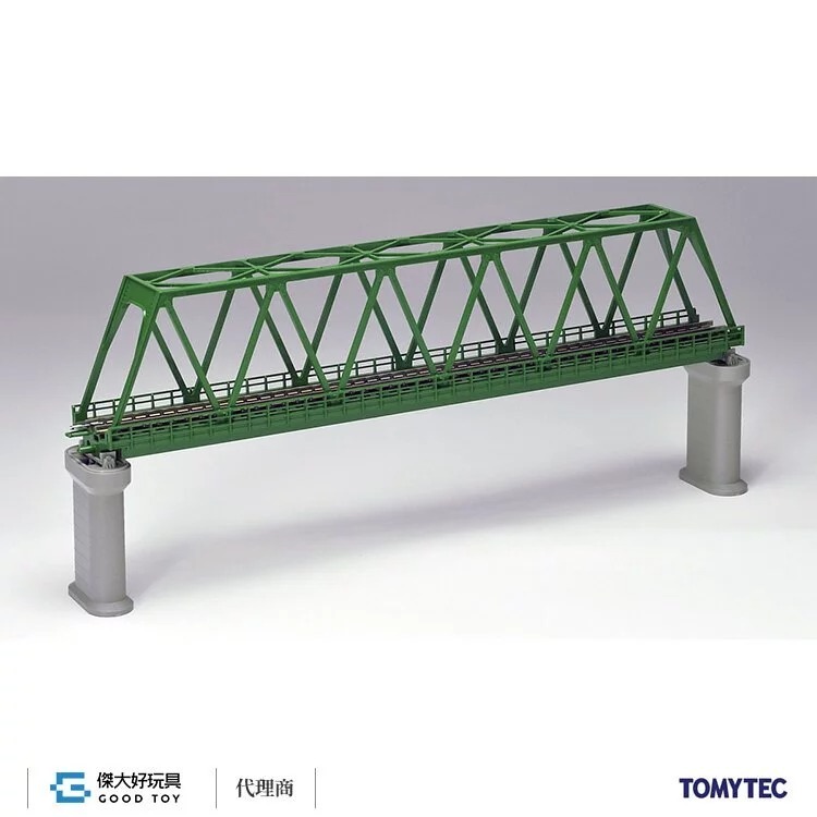 TOMIX 3033 單線桁架鐵橋 (F) (深綠) (PC橋腳・2入)