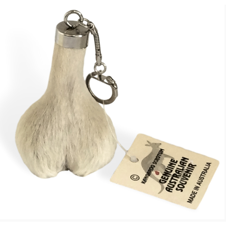 <鑰匙圈/磁鐵>澳洲 袋鼠蛋蛋鑰匙扣  Australian Kangaroo Scrotum Keyring