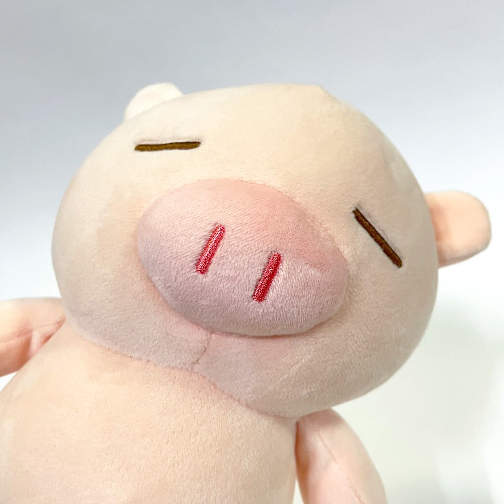 二手 軟軟小豬 娃娃 玩偶 布偶 豬 粉色 膚色 裸 6吋