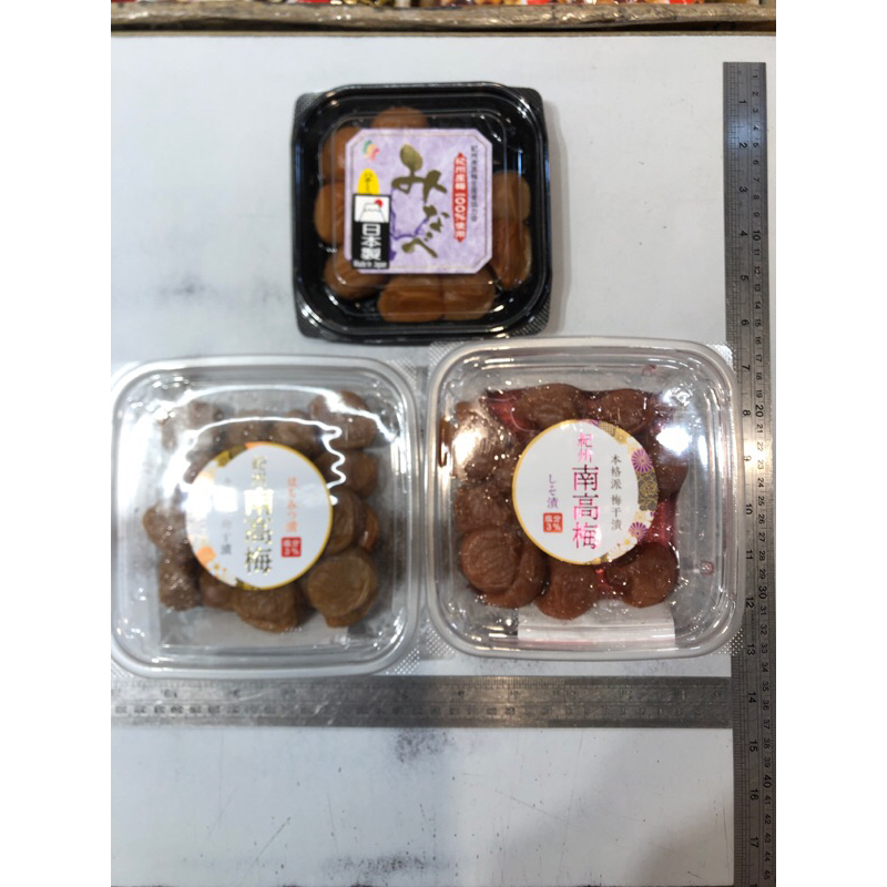 逸品園商店 日本 紀州 南高梅 上-蜂蜜200克/左-蜂蜜250克/右-紫蘇250克