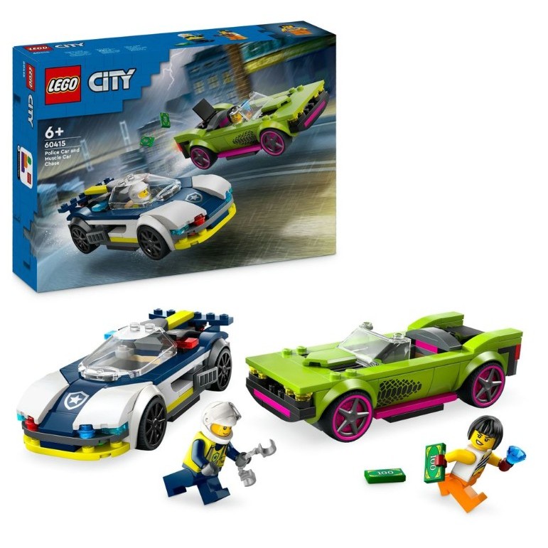 LEGO 60415 警車和肌肉車追逐戰 CITY城市系列 樂高公司貨 永和小人國玩具店 104A
