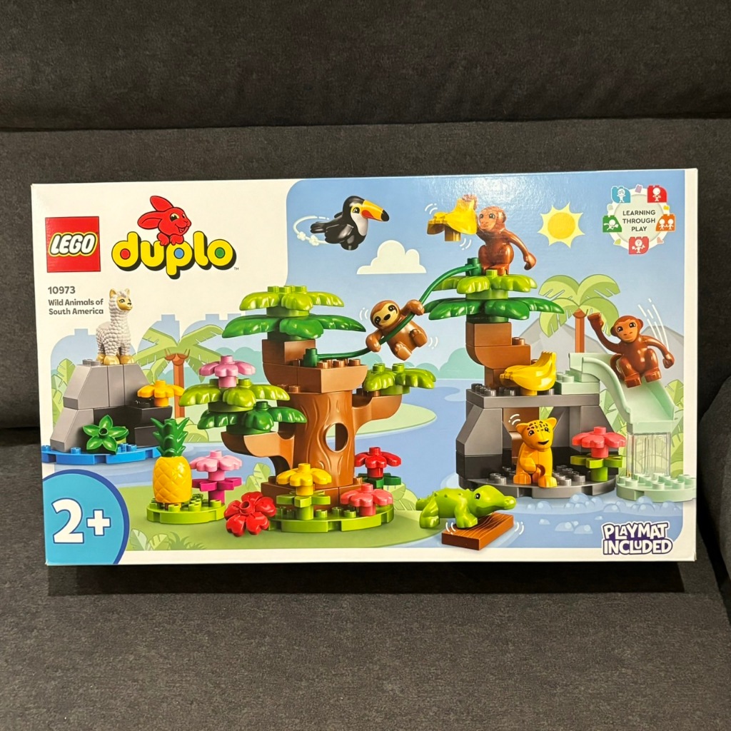 (bear)正版現貨 樂高 LEGO 10973 南美洲野生動物 得寶幼兒系列 大嘴鳥 花豹 樹懶 猴子 鱷魚 鳳梨