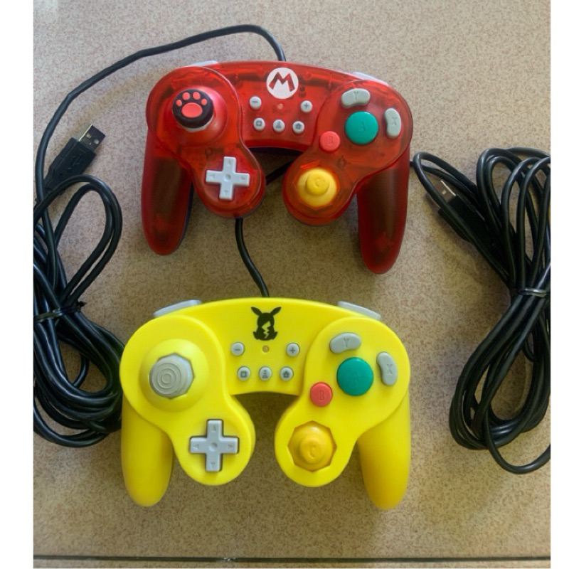 &lt;二手良品&gt;任天堂原廠授權 HORI GameCube/GC造型SWITCH有線手柄/手把NS直接使用USB/不用轉接