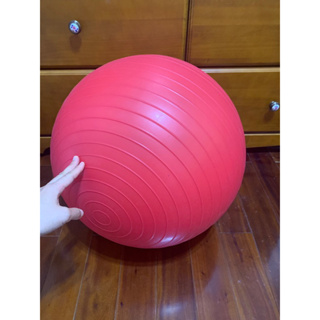 買三送一 二手 紅色 防滑 瑜珈球.抗力球 韻律球 瑜伽球 防爆彈力球 健身球 復健球 體操球 大球 彼拉提斯球