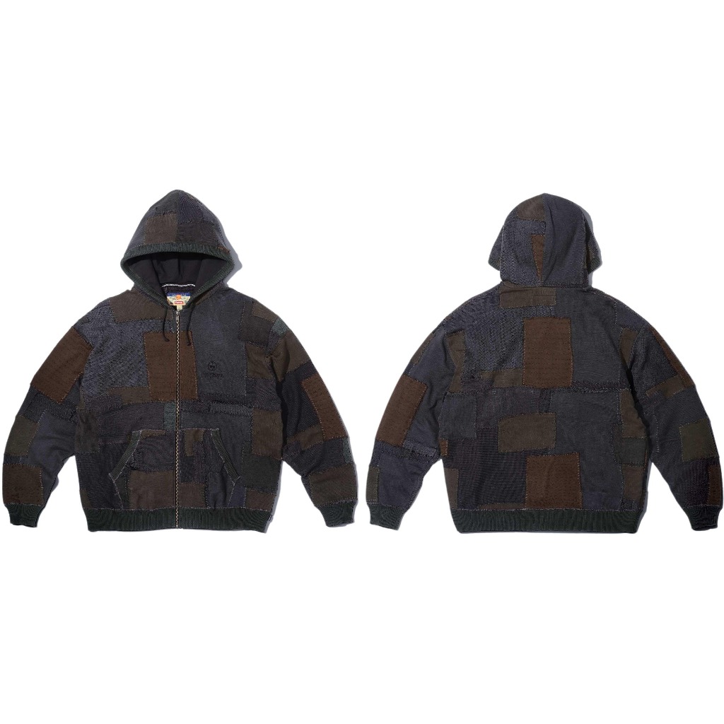 【紐約范特西】預購 SUPREME FW23 BLACKMEANS PATCHWORK ZIP UP HOODED 外套