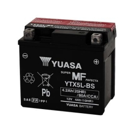 湯淺 5號 YUASA  YTX5L-BS 5號電池  5號電瓶 豪邁得意100、 CUXI100、小丸子100 5L