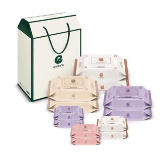 韓國 Enblanc 雅緻白濕紙巾禮盒組12包入(580抽)彌月禮【麗兒采家】