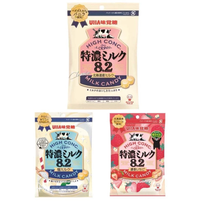 《現貨速發》日本直進 🎀UHA 味覺糖🎀 特濃牛奶糖 8.2 草莓