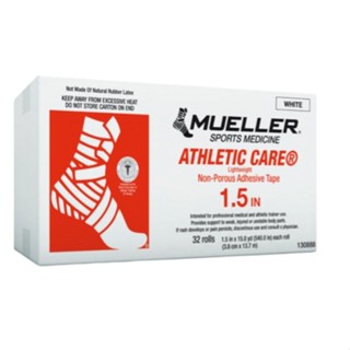 慕樂Mueller Athletic Care 高黏性專業運動貼布1.5吋白貼，93元/捲，另有整箱優惠，請先私訊