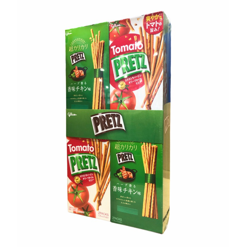 日本 百力滋 風味 棒餅組 番茄野菜/義式烤雞風味（分購4盒/ 8盒組）餅乾棒 蔬菜棒 高纖 好市多
