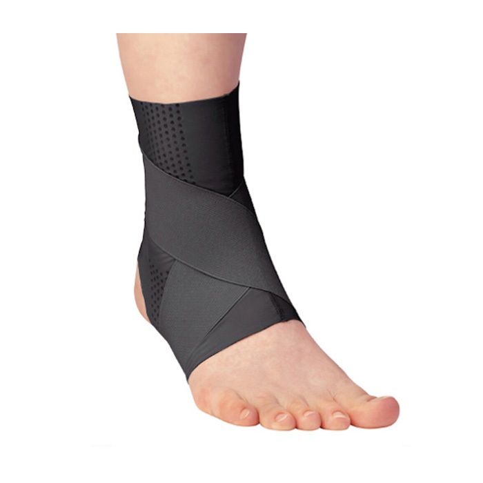 【海夫健康生活館】KP 日本製 Alphax 肌膚感覺 護踝 腳踝護帶 雙包裝 黑色(M/L)