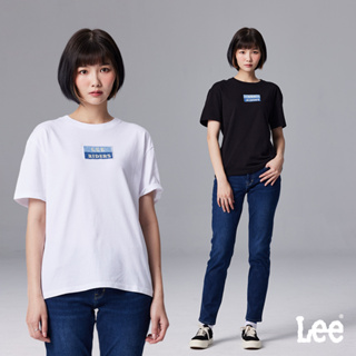 Lee RIDERS寬鬆短袖T恤 女 101+ 黑色 白色 LB302092
