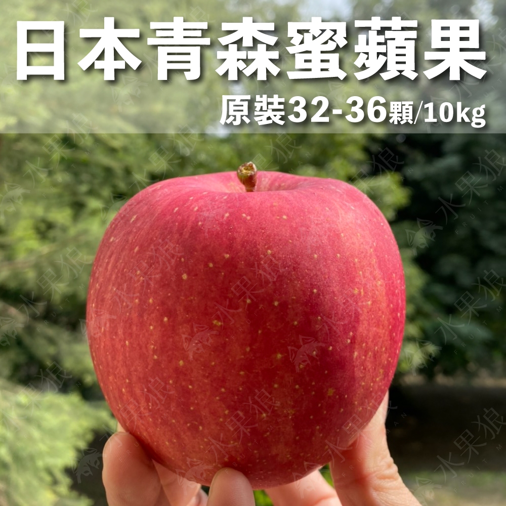 (免運) 日本青森県蜜蘋果 #32-36顆  日本蘋果 蜜富士 蘋果禮盒 青森蘋果｜水果狼FRUITMAN