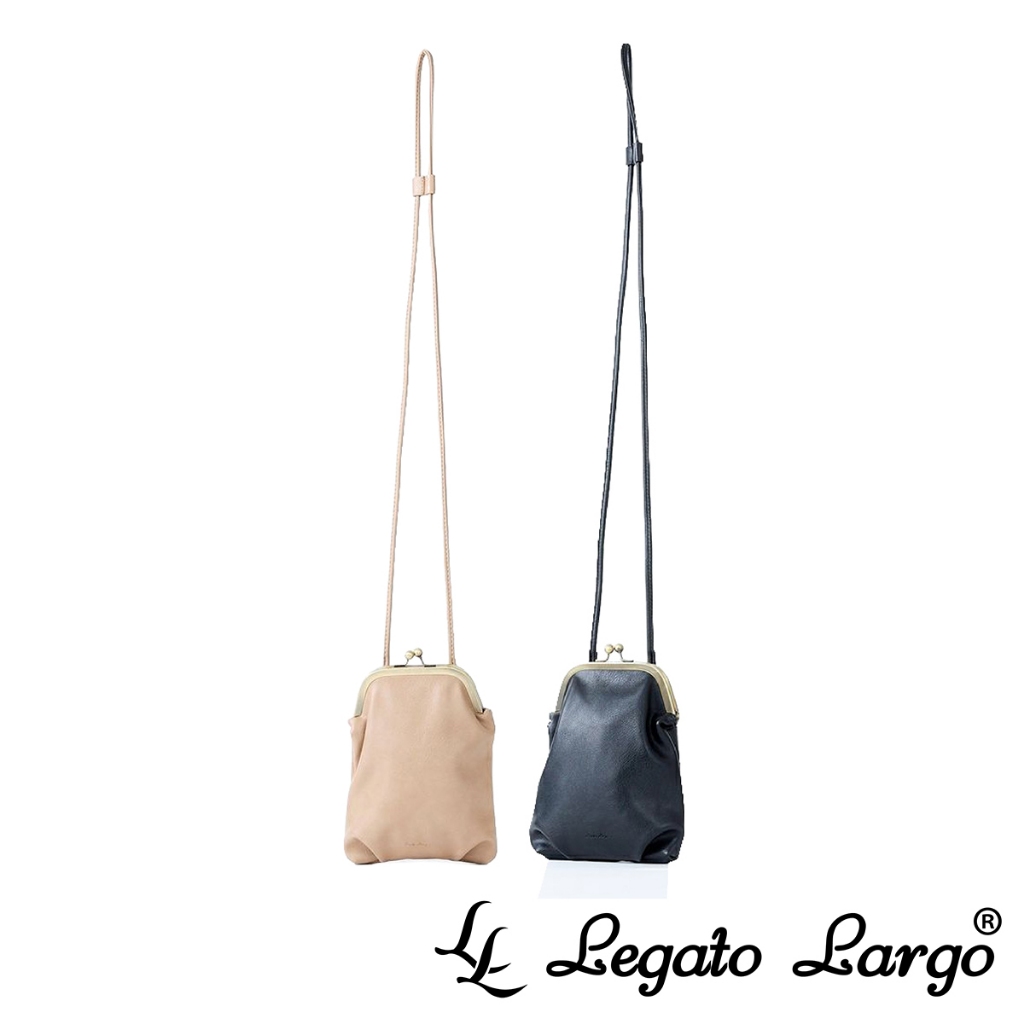 Legato Largo  Lineare 典雅復古珠釦隨身斜背小包 手機包 (LG-V0124) AW