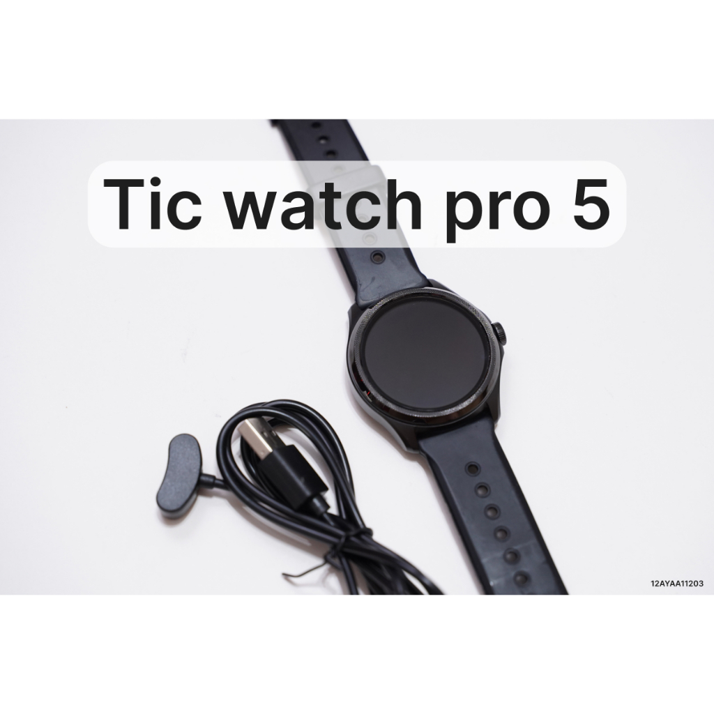 蝦幣九折【北市兔二手】Ticwatch Pro 5 GPS 智慧手錶 保固2024.07