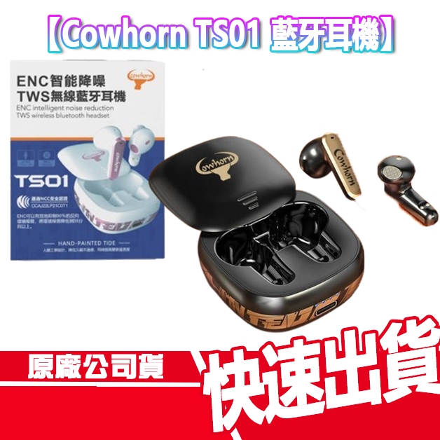 現貨 免運 Cowhorn TS01 藍牙耳機 智能降噪 無線耳機 無線 藍牙 耳機 TYPEC 入耳 充電盒 安卓