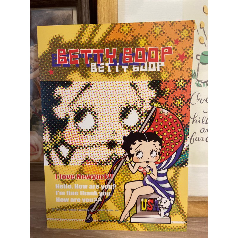 日本帶回 絕版商品 貝蒂 Betty boop 明信片 卡片 裝飾品 早期商品